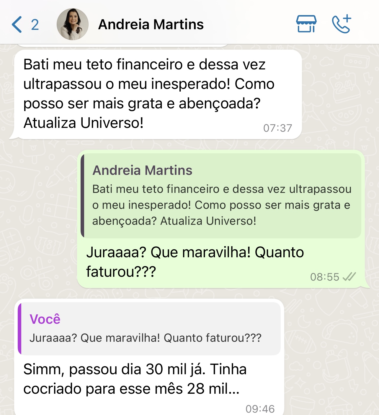 Depoimento — faturando 30 mil por mês com grupos