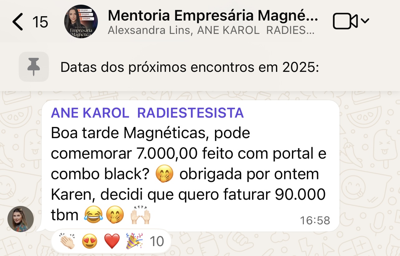 Depoimento — R$7.000,00 com venda de grupo