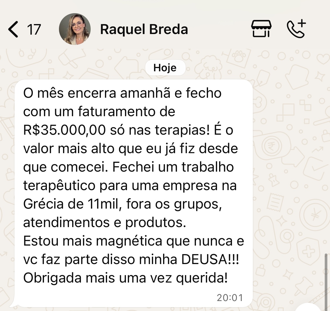 Depoimento — faturamento de 35 mil usando grupos como porta de entrada
